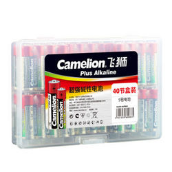 飞狮（Camelion） 超强碱性5号40节盒装适用于血压仪/剃须刀/无线鼠标/电动玩具等