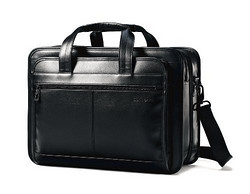 Samsonite 新秀丽 Leather Expandable Briefcase 全皮公文包 17寸