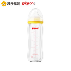 pigeon 贝亲 新生婴儿宽口径奶瓶玻璃 240ml