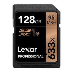 Lexar 雷克沙 专业系列 633x  SDXC UHS-1 U3 128GB SD 卡