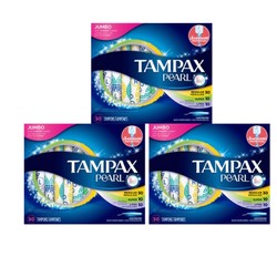 TAMPAX 丹碧丝 珍珠导管式卫生棉条 50支混合装 3盒