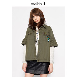 ESPRIT  翻领灯笼袖短外套 038EE1G010 *4件