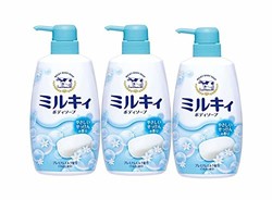 COW 牛牌 牛乳石碱沐浴露 温和皂香 550ml*3